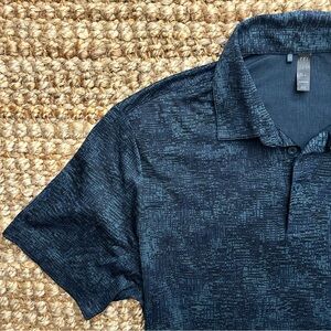 adidas Aerial Jaquard Polo Shirt (XL) Men’s Blue